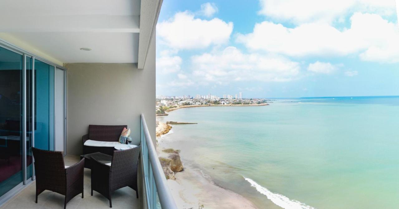 Lindo Departamento Al Pie De Playa Edificio Torre Oceanica Apartment Салинас Екстериор снимка